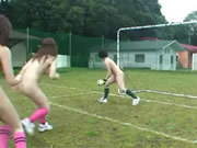 性感女足球隊員裸體練習手淫